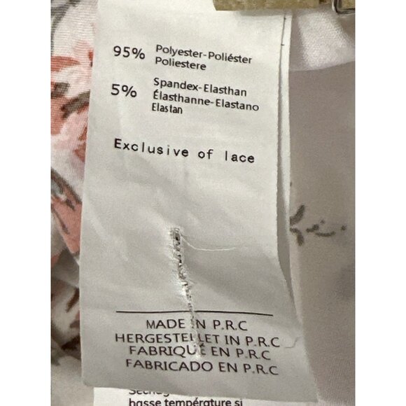 CCC Vintage Inspired Floral High Low Maxi Dress Ruffled Sleeves Lace Trim Size L - Picture 7 of 10